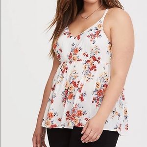 TORRID Floral Challis Babydoll Cami